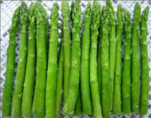 IQF frozen green asparagus