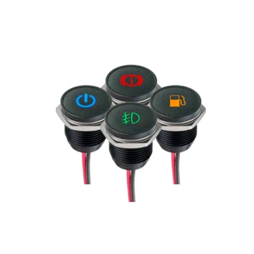 16mm IP68 tahan air LED logam pushbutton switch