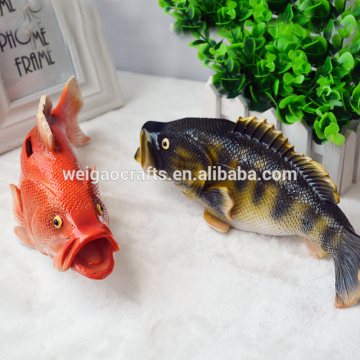 creative resin handicraft piggy bank animal golden arowana