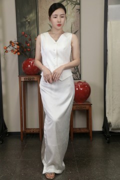 Susanyin Frog Closure Waistcoat