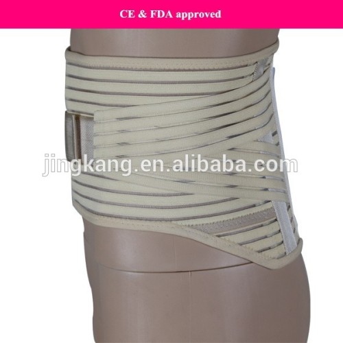 physical therapy heating waist belt lumbar support belt with double pull strap