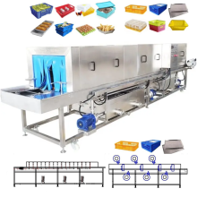 Plastic Crate Washing and Drying System