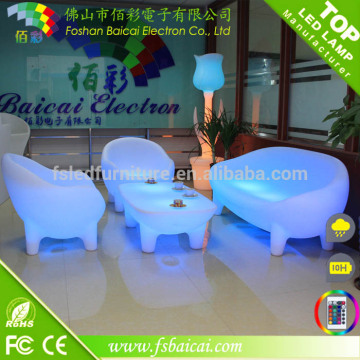 2017 modern sofa furniture / night club plastic sofa set/ glow led sofa low price led sofa set