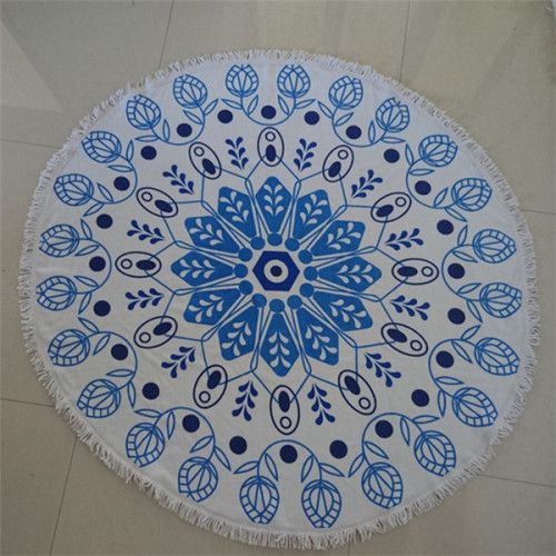 China towel factory wholesale turkish round beach towel