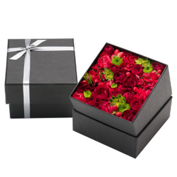 Wholesale Decoration Flower Paper Square Flower Box Rose