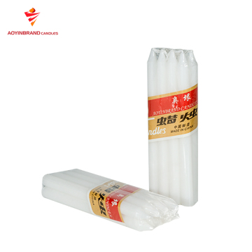 Church paraffin wax white stick candle