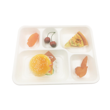 Disposable lunch tray 5 Compartment Food Tray