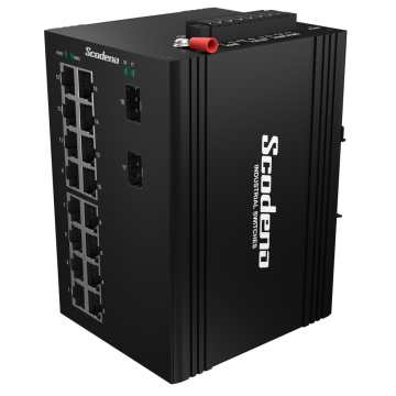 2SFP 16 ports gigabit complets Interrupteurs de vidéosurveillance industriels