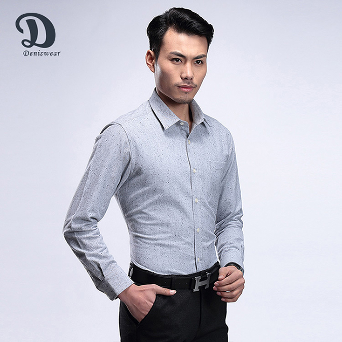 New Arrival mens casual work oxford long sleeve shirts