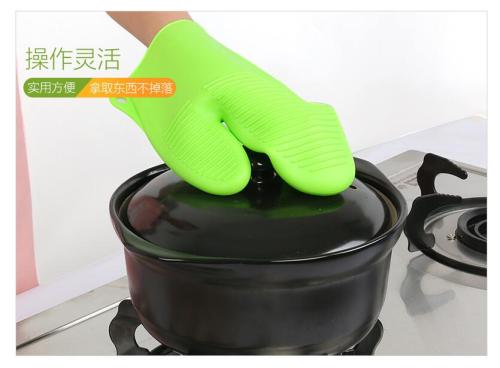 Găng tay màu xanh lá cây Palm hình dạng Silicone Holders