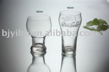 Clear glass juice cup drinking ware
