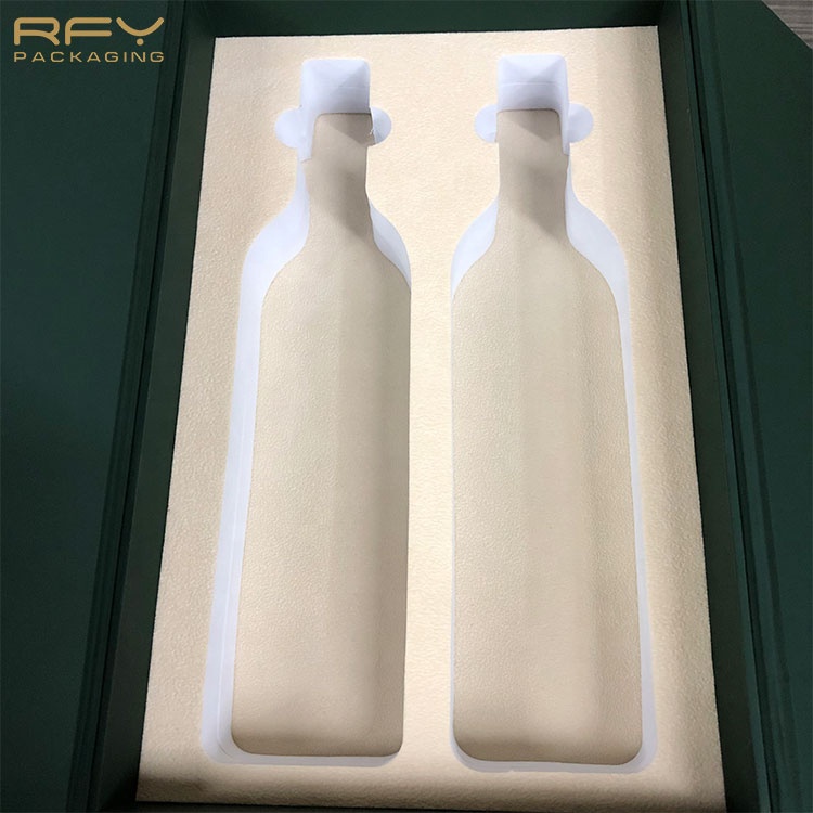 Luxury custom cardboard rigid magnetic lid clousure gift box with eva for whisky red wine bottle packaging