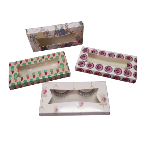 Custom Window Color Printing Eyelashes Paper Box