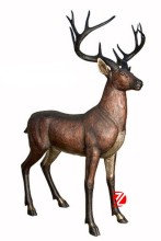 bronze deer sculpture for yard decoration