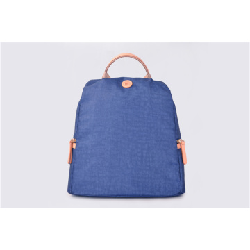 Zaino casual unisex blu in nylon vintage