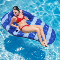 Anpassad uppblåsbar Flip Flop Air Madrass Pool Float