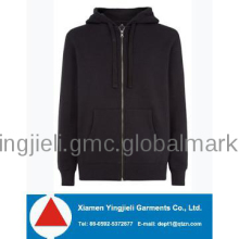 Zip Through Marl Hoody Plain Slim Fit