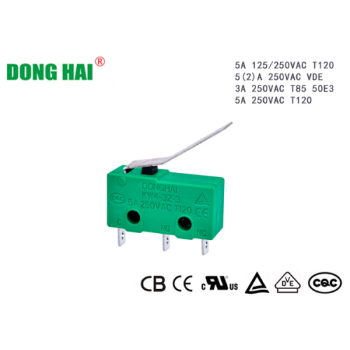 Equipamento eletrônico básico de microinterruptor subminiatura