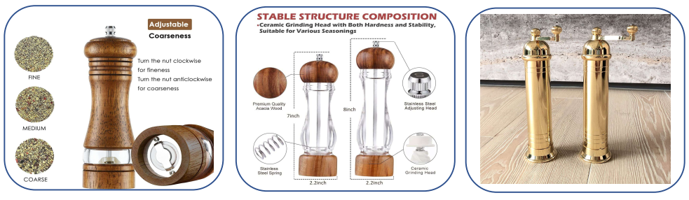 The application of pepper mill mechanism