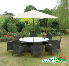 Outdoor Rattan Furniture, 10 PCS Garden Wicker Dinding Set-1303