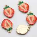 Assorted Fruit Enamel Charms Handmade Strawberry Watermelon Alloy Pendants Earring Necklace Accessories Ornament DIY