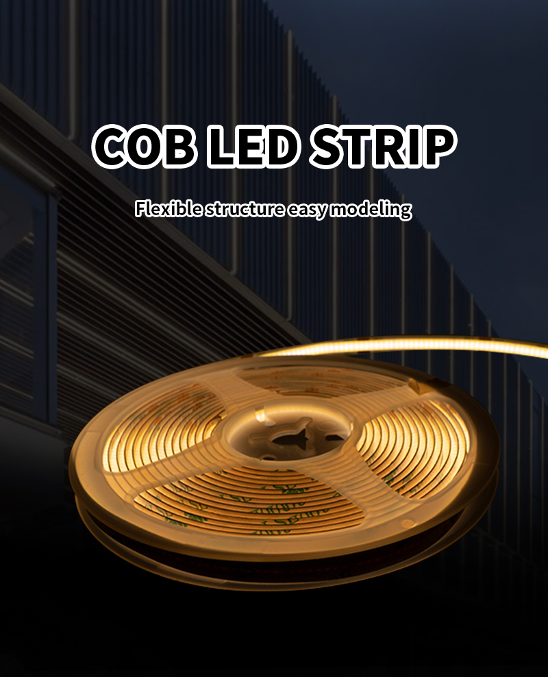 PCB 5mm DC 5V/12V 480 chips Cob led lights Ra90 flexible cob light