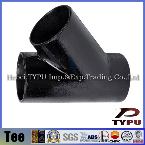 8 inch sch40 carbon steel lateral tee pipe fitting