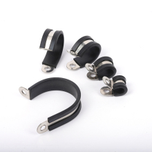Rubber custom fuel pipe hose clamp
