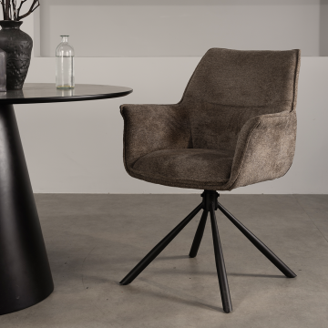 OEM Wabi-Sabi Fabric Ding Chairs - Upholstered Dining Room Chairs