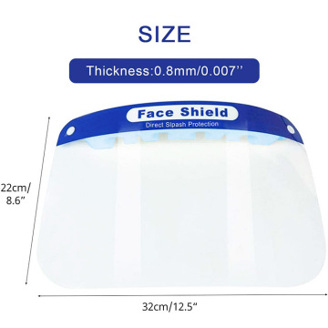 안전 플라스틱 전체 스플래시 얼굴 보호 방패
