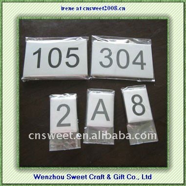 Custom Adhesive Metal House Numbers