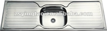 Hot product double drainer single bowl sink-YTS15050B