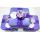 Purple Wedding Tin Box with Flower Decration