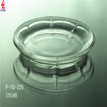 clear glass dishware