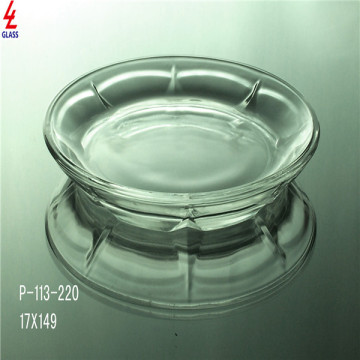 clear glass dishware