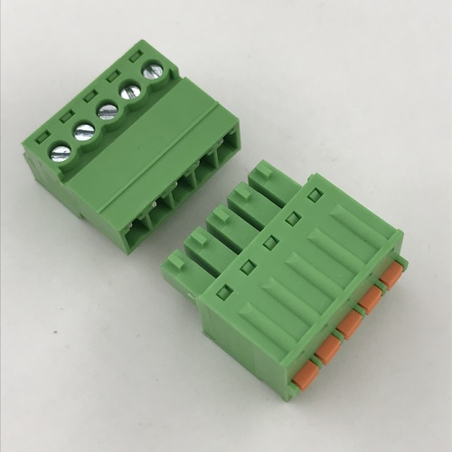 Morsettiera collegabile a molla a 5 pin con passo da 3,81 mm