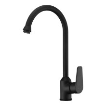 Zwarte keukenmengkraan Single Handle Spring Sink Faucet