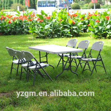 HDPE Plastic Folding Dining Table Set