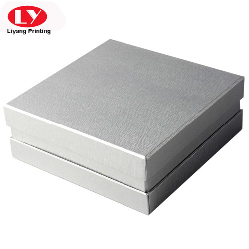 Top and Bottom Texture Paper Jewelry Box Packaging