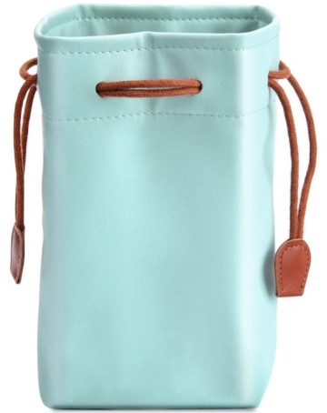 PU leather drawstring bag gift pouch