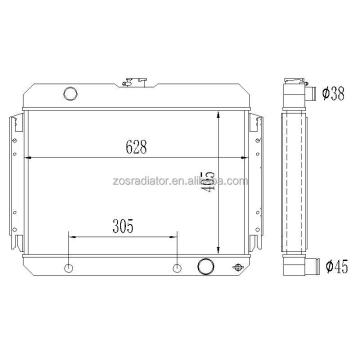 Aluminum Radiator for Chevrolet Models 1965-1969: Bel Air, Biscayne, Caprice, Chevelle, El Camino, Impala
