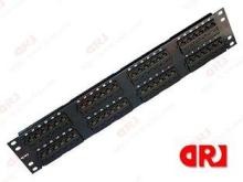 UTP Rj45 48 Ports Cat6 Patch Panel Unshielded 8p8c Network