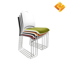 Electroplated Steel Stackable Training Chair with Cushion