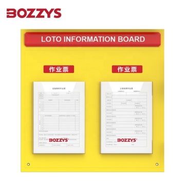 Customizable LOTO Information Visual Board for Process Management and Department Planning