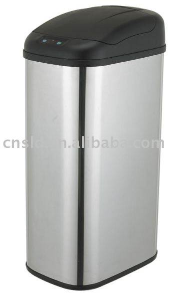 45L Square Matte Trash Bin