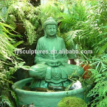 Hot sale stone sitting buddha interior marble zen buddha statue water fountain