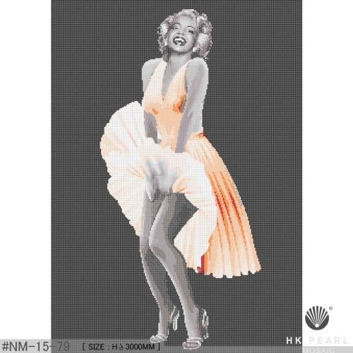 Marilyn Monroe jupe art mosaïque