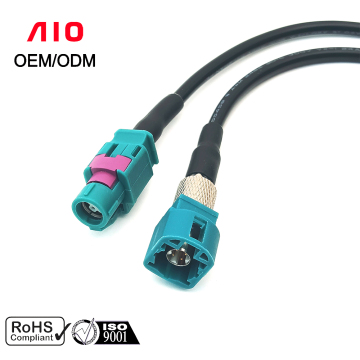 Male Female Fakra HSD LVDS RF Cable Adapter