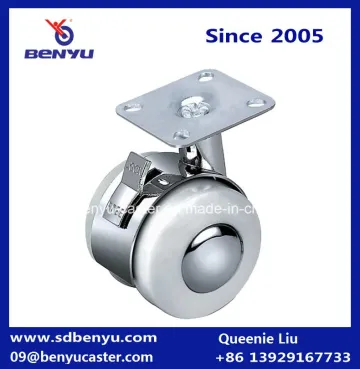 Swivel Top Plate Locking Caster Wheel for Chair