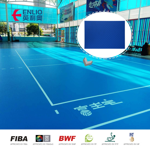 Piso caliente amistoso de los deportes del pvc de la superficie del baloncesto de la venta de eco